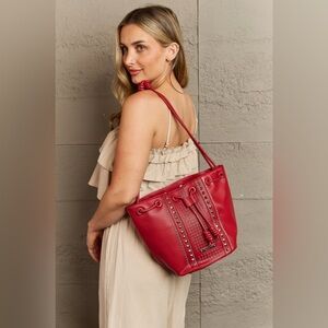 Nicole Lee USA Amy Studded Bucket Bag